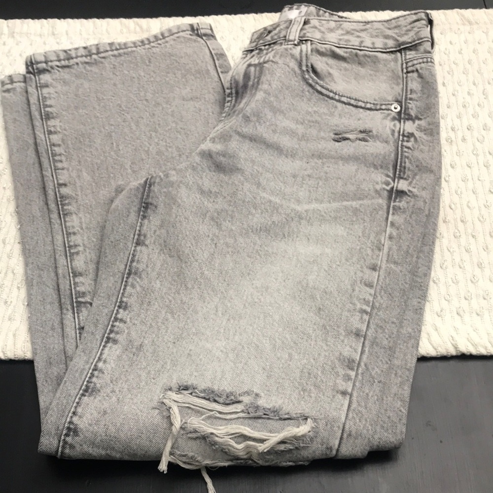 Garage Denim 90’s Straight Distressed Jeans
